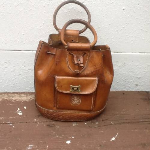 A Vintage Leather Tan Bag.
