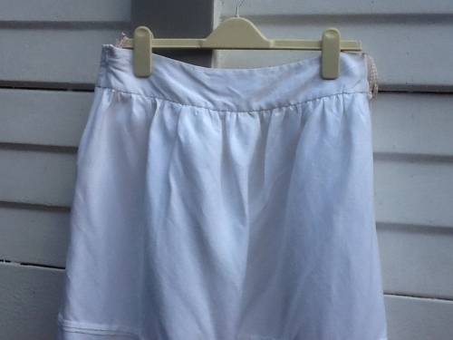 A Lovely White Skirt, 'Pringle'.