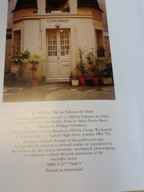The Private Apartments of Paris, Paris Style, Marie-France Boyer.