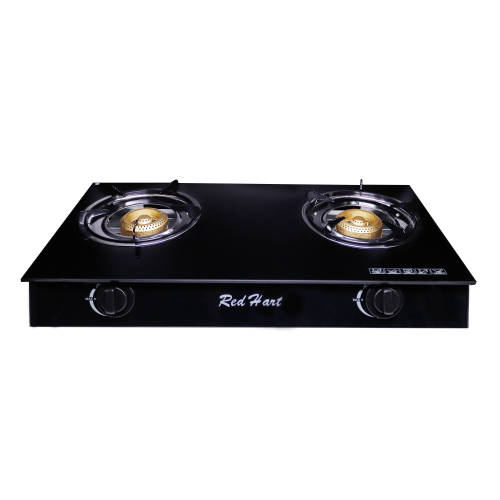 Red Hart - Double-Burner Gas Stove (Tempered Glass Top) - RH2001