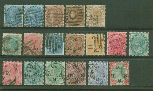 INDIA- QV FINE / VERY FINE USED LOT OF OFFICIALS ETC
