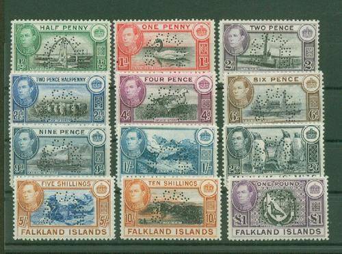 FALKLAND ISL-KGVI RARE SPECIMENS-ONE OF THE MOST DIFFICULT FOR KGVI-READ BELOW