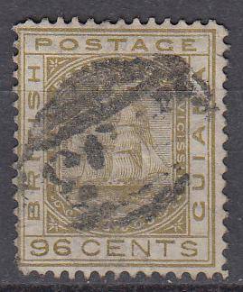 BRITISH GUIANA-SG 134 SCARCE TOP VALUE VERY FINE USED-  R4075.00-SEE BELOW