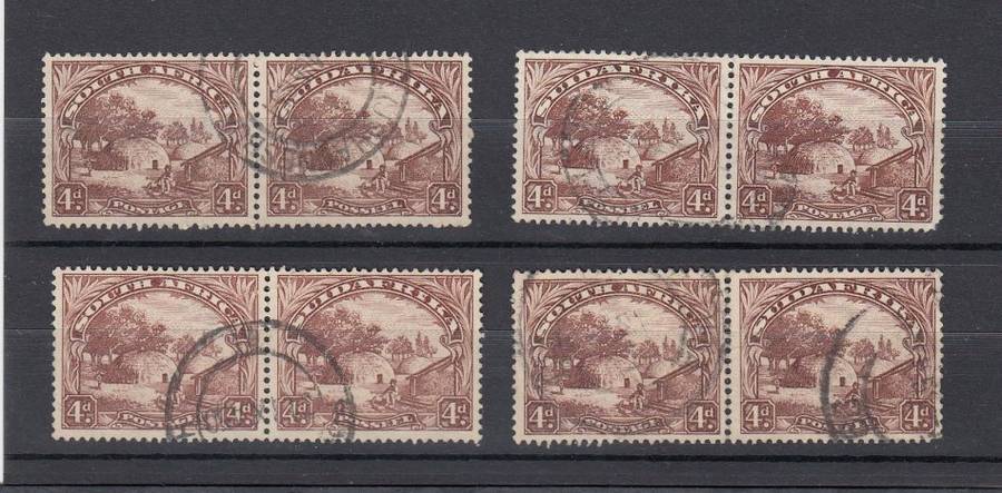 UNION-4d VERY FINE USED PAIRS-STUDY LOT !!