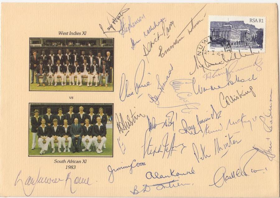 NOT SEEN TOO OFTEN !!!  SCARCE SIGNED SILK COVER-BOTH TEAMS-SEE BELOW !!