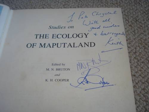 SCARCE BOOK ! " STUDIES ON THE ECOLOGY OF MAPUTALAND " SIGNED TWICE !!!