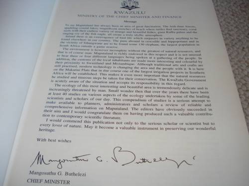 SCARCE BOOK ! " STUDIES ON THE ECOLOGY OF MAPUTALAND " SIGNED TWICE !!!