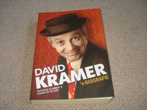 SCARCE BOOK " DAVID KRAMER-`n BIOGRAFIE " SIGNED COPY BY DAVID KRAMER.