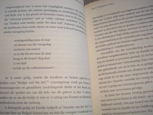 SCARCE BOOK " DAVID KRAMER-`n BIOGRAFIE " SIGNED COPY BY DAVID KRAMER.