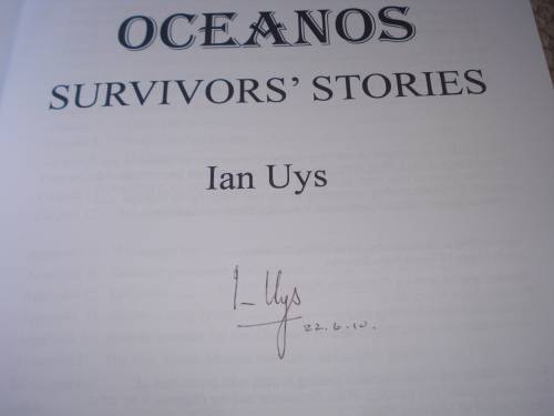 " OCEANOS-SURVIVORS` STORIES " SIGNED FIRST EDITION LOVELY CONDITION