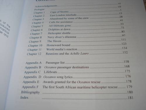 " OCEANOS-SURVIVORS` STORIES " SIGNED FIRST EDITION LOVELY CONDITION