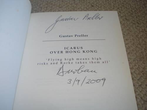 " ICARUS OVER HONG KONG " SIGNED BY THE AUTHOR