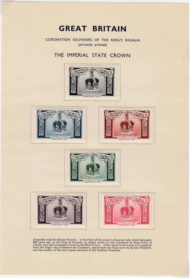 GB-KGVI STUNNING COLLECTION ON 12 PAGES PLUS 30 PAGE " PROCLAIMING THE CORONATION " 1937