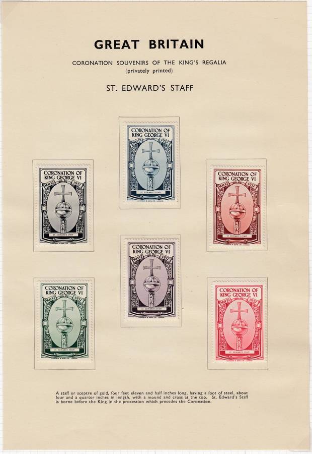 GB-KGVI STUNNING COLLECTION ON 12 PAGES PLUS 30 PAGE " PROCLAIMING THE CORONATION " 1937