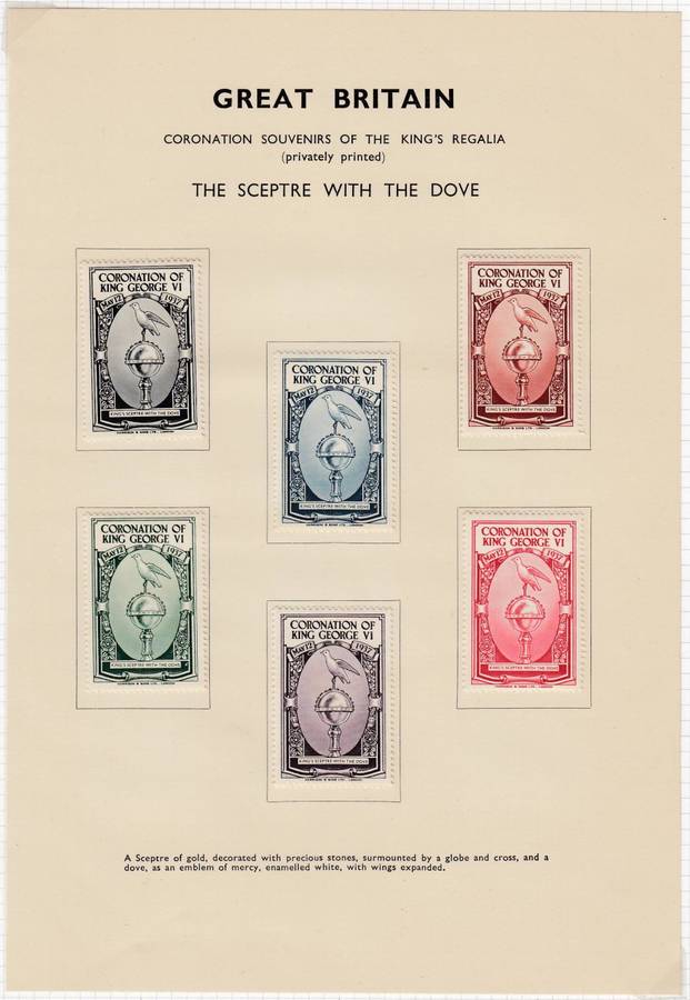 GB-KGVI STUNNING COLLECTION ON 12 PAGES PLUS 30 PAGE " PROCLAIMING THE CORONATION " 1937