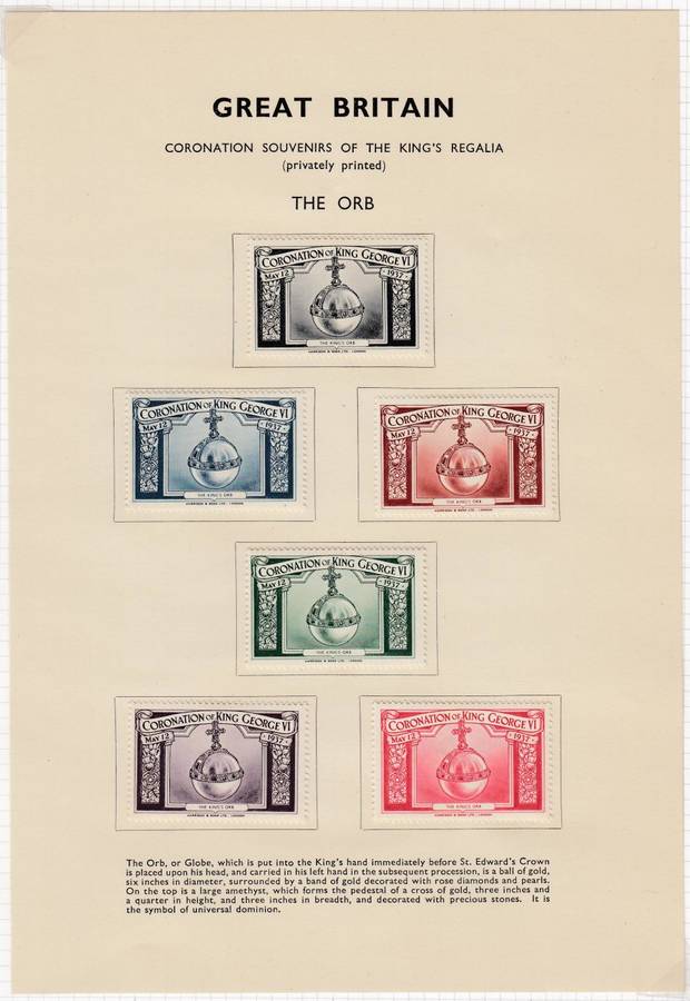 GB-KGVI STUNNING COLLECTION ON 12 PAGES PLUS 30 PAGE " PROCLAIMING THE CORONATION " 1937