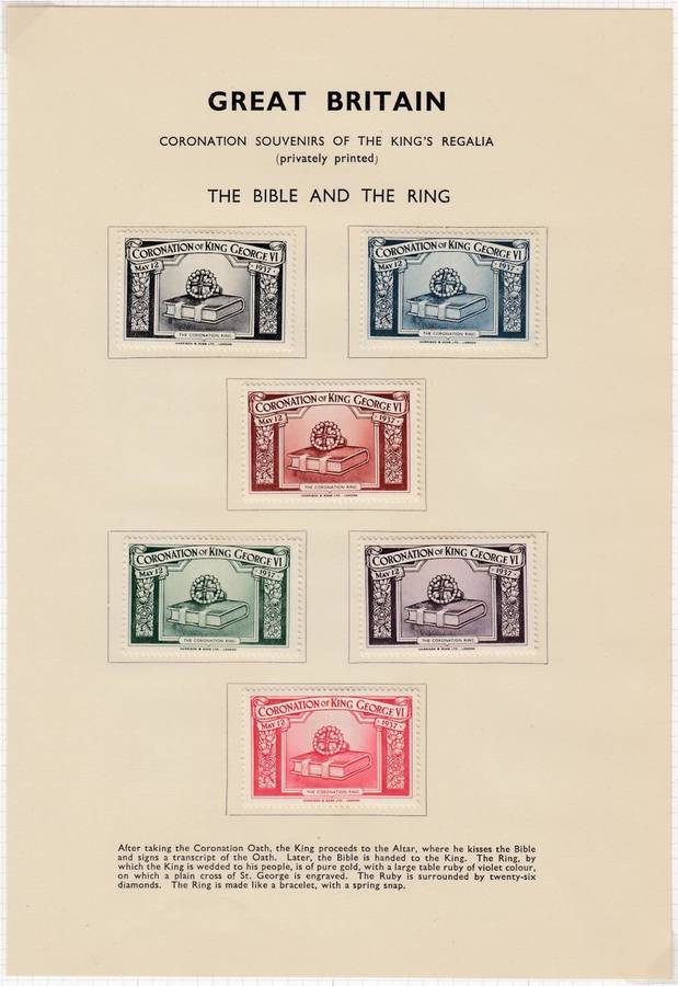 GB-KGVI STUNNING COLLECTION ON 12 PAGES PLUS 30 PAGE " PROCLAIMING THE CORONATION " 1937
