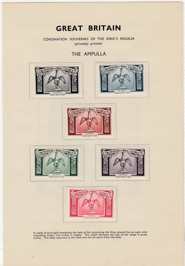 GB-KGVI STUNNING COLLECTION ON 12 PAGES PLUS 30 PAGE " PROCLAIMING THE CORONATION " 1937