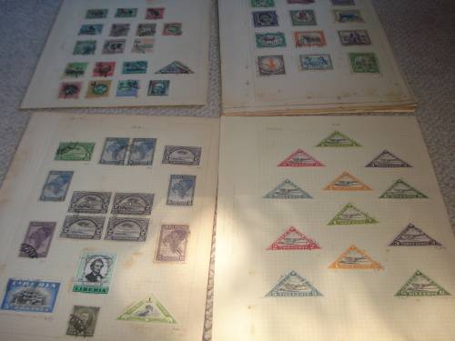 A SCARCE COLLECTION-LIBERIA ON 18 ALBUM PAGES-MANY SETS-READ BELOW