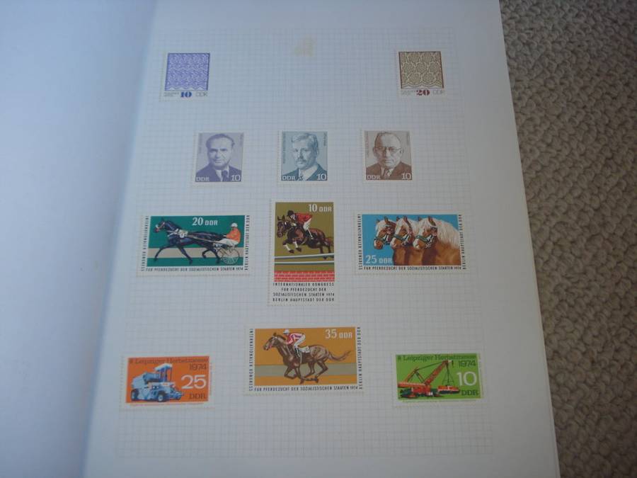 GERMANY-DDR STUNNING MINT AND USED COLLECTION -11 PAGES -LOOKS COMPLETE 1970/1 !!!!
