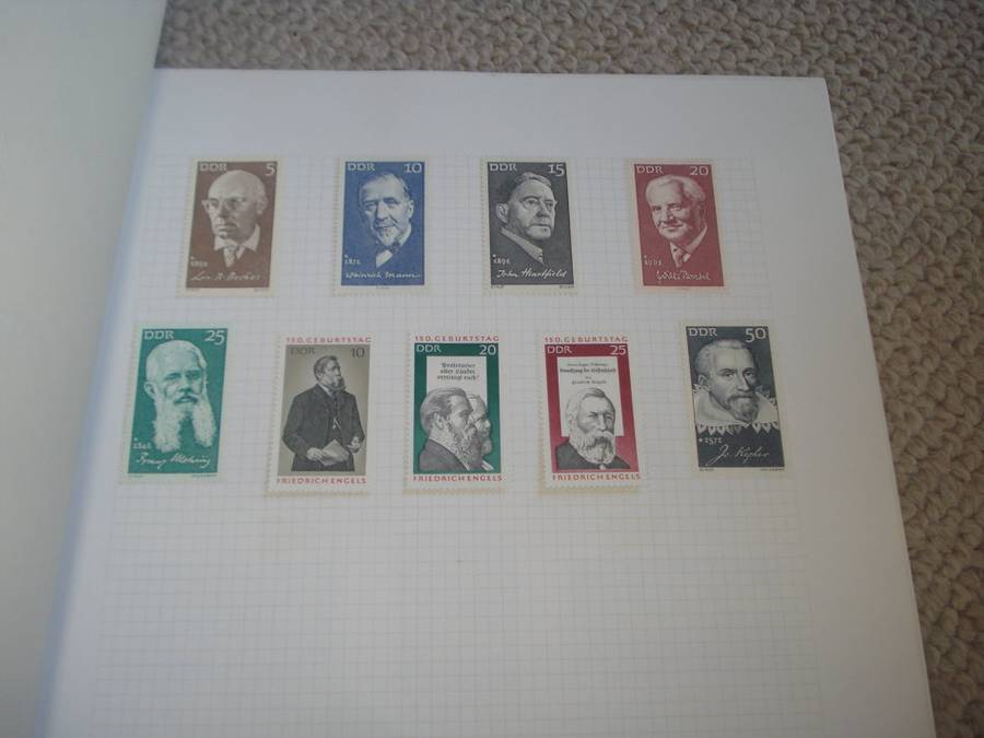 GERMANY-DDR STUNNING MINT AND USED COLLECTION -11 PAGES -LOOKS COMPLETE 1970/1 !!!!