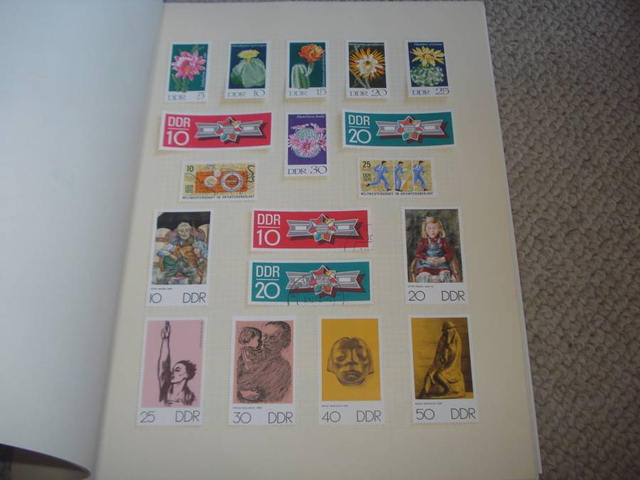 GERMANY-DDR STUNNING MINT AND USED COLLECTION -11 PAGES -LOOKS COMPLETE 1970/1 !!!!