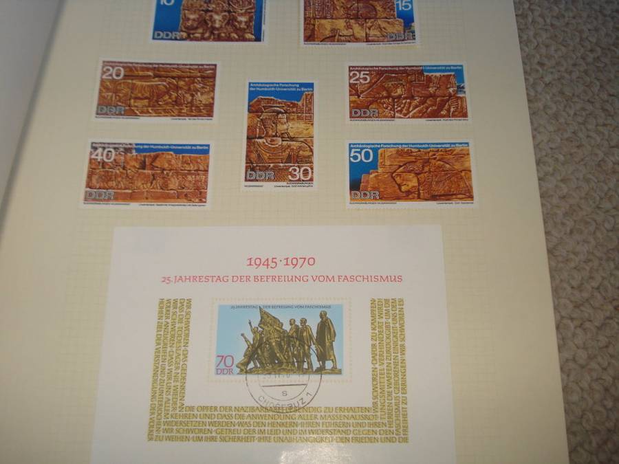 GERMANY-DDR STUNNING MINT AND USED COLLECTION -11 PAGES -LOOKS NEAR  COMPLETE 1970/1 !!!!