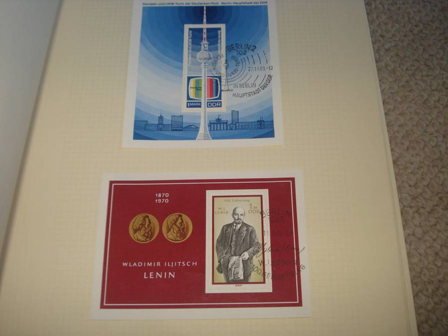 GERMANY-DDR STUNNING MINT AND USED COLLECTION -11 PAGES -LOOKS NEAR  COMPLETE 1970/1 !!!!