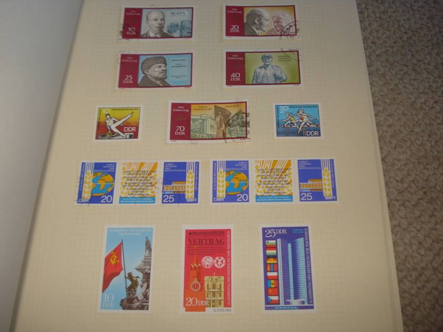 GERMANY-DDR STUNNING MINT AND USED COLLECTION -11 PAGES -LOOKS NEAR  COMPLETE 1970/1 !!!!