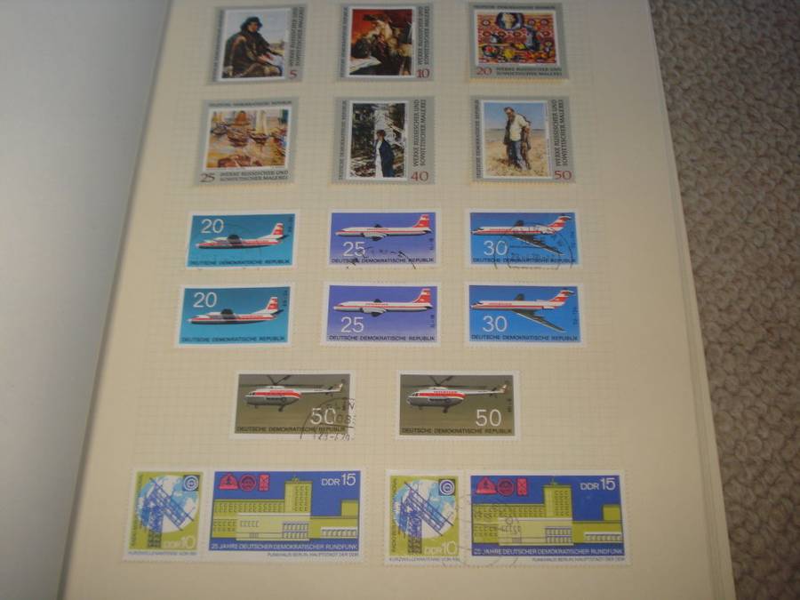 GERMANY-DDR STUNNING MINT AND USED COLLECTION -11 PAGES -LOOKS NEAR  COMPLETE 1970/1 !!!!