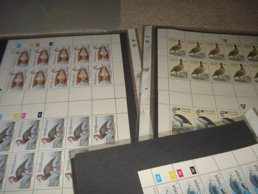 SCARCE BIRDS AND FISH FULL SHEETS OF 10-A TOTAL OF 28 SHEETS INCLUDING 1987 BIRDS-R1200.00+++