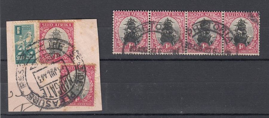 UNION-LOVELY " SEASIDE PLEASURE RESORT-MARGATE " CANCEL ON PIECE + 1d STRIP