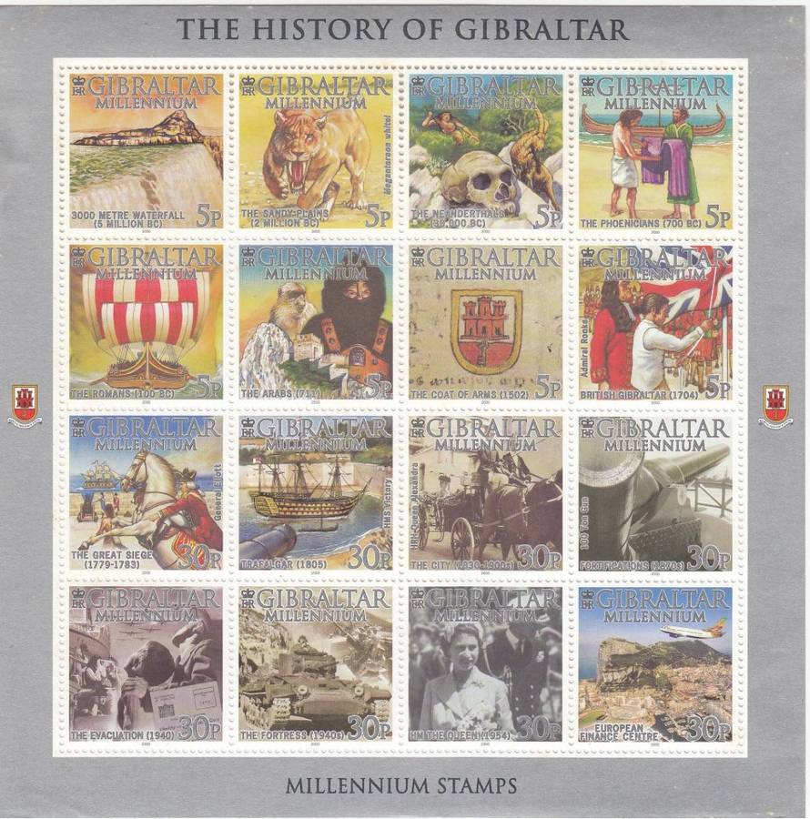 GIBRALTAR-SCARCE FULL SHEET SUPERB UNMOUNTED MINT  14 POUNDS ++