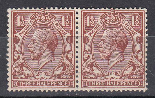 GB-SCARCE PAIR SG362  MAJOR ERROR IN WATERMARK VERY FINE MINT