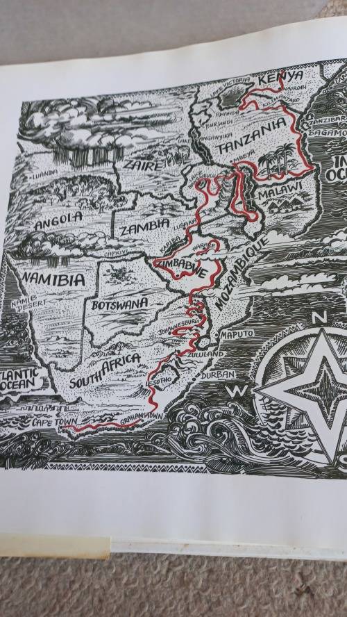 SCARCE COFFEE TABLE BOOK IN SLIP CASE " BEYOND BAGAMOYO " SIGNED COPY !!  READ BELOW