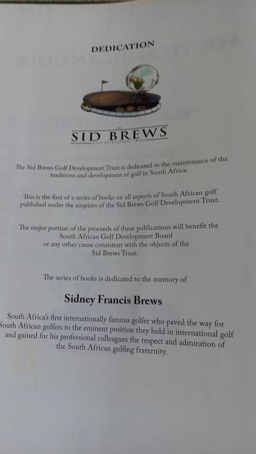 VERY LARGE BEAUTIFUL COFFEE TABLE BOOK " SOUTH AFRICAN GOLF "  !!!!! READ BELOW