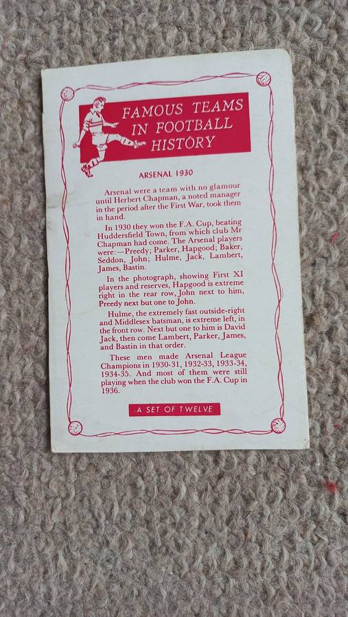 LOVELY SCARCE CARDS !!     " THE NEW HOTSPUR FAMOUS TEAMS IN FOOTBALL HISTORY " SEE BELOW