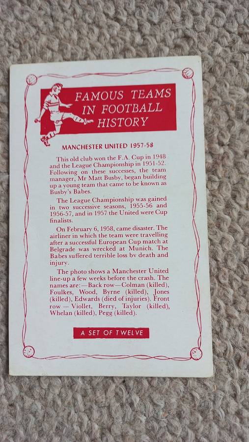 LOVELY SCARCE CARDS !!     " THE NEW HOTSPUR FAMOUS TEAMS IN FOOTBALL HISTORY " SEE BELOW