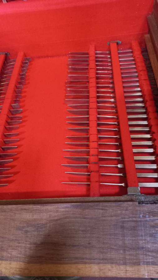VERY SCARCE 137 PIECE 12 PLACINGS  PURE BRONZE CUTLERYFROM THAILAND-ALL HALLMARKED SEE BELOW