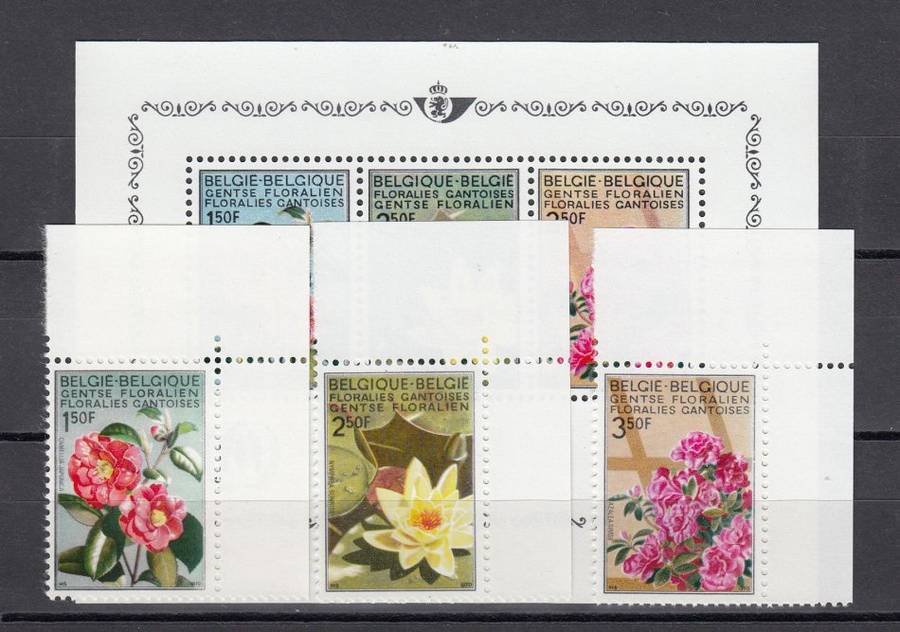 BELGIUM-SUPERB UNMOUNTED SET + MINI SHEET   6 POUNDS