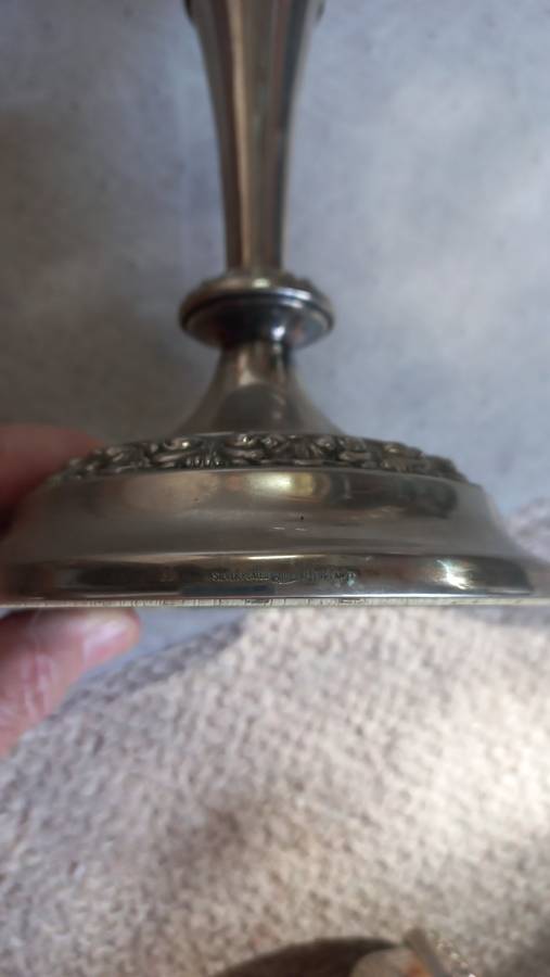 STUNNING !!!  CANDLE STICKS SET 1.4 Kgs MADE IN ENGLAND SILVER PLATED