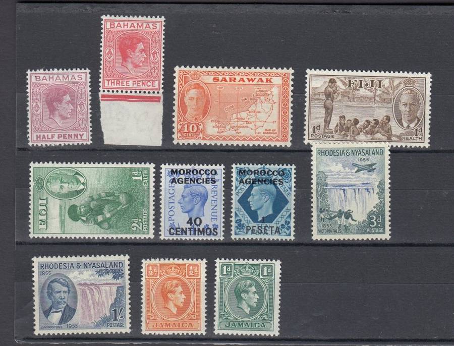 KGVI SELECTION VERY FINE MINT-HINGE REM.