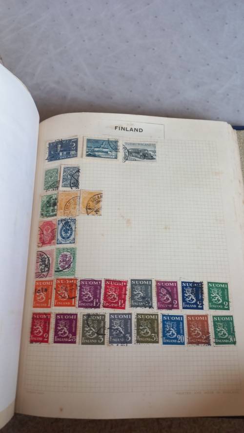 ALBUM WITH MANY COUNTRIES SOME NICE CHINA USA AND MORE-SOME CONDITION ISSUES
