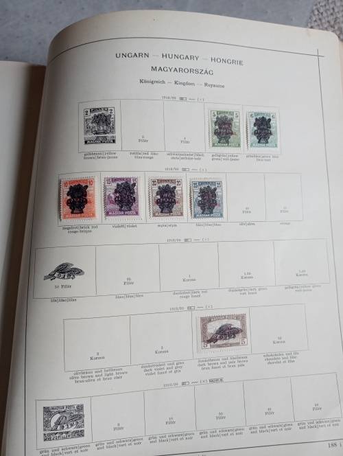 VERY EXPENSIVE GOLD GILTED ` SCHAUBEK ` PAGE EDGES 1000+ PAGES OF 1840`S-1939 EUROPE PART 111