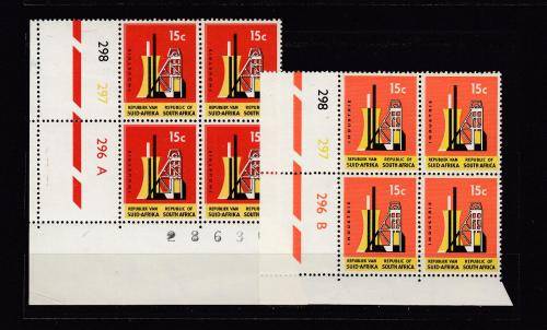 RSA- 15c SUPERB UNMOUNTED MINT CONTROLS BLOCKS-DIFFICULT !!!