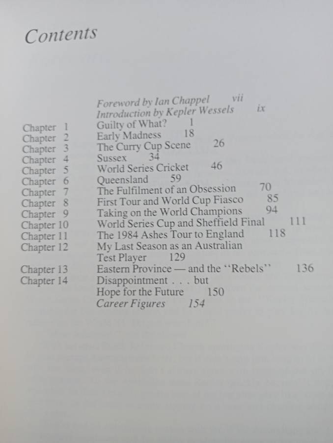 A SCARCE CRICKET BOOK ` CRICKET MADNESS ` SIGNED BY KEPLER WESSELS LIGHT EVEN FOXING