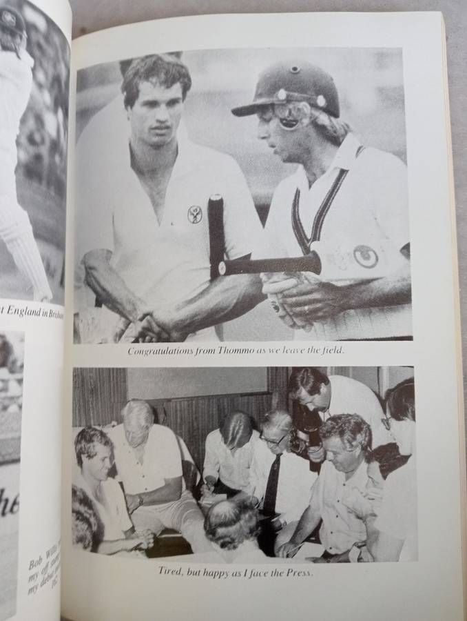 A SCARCE CRICKET BOOK ` CRICKET MADNESS ` SIGNED BY KEPLER WESSELS LIGHT EVEN FOXING