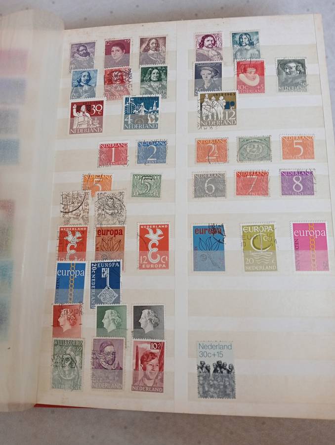 NETHERLANDS-STOCK BOOK-SOME VERY USEFUL SETS AND ISSUES ON PAGES HERE-OTHER ODD LOTS-BARGAIN BUY