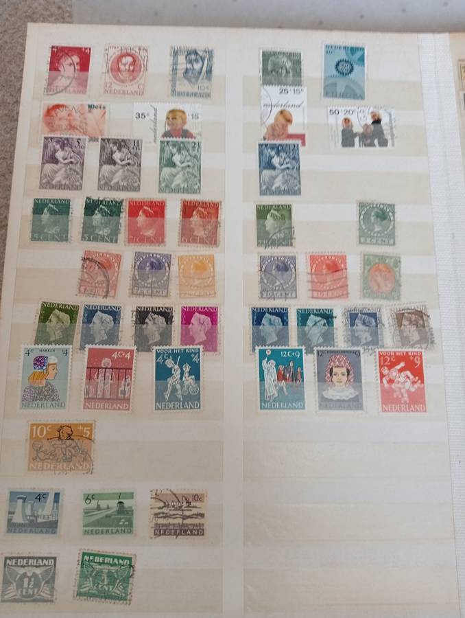 NETHERLANDS-STOCK BOOK-SOME VERY USEFUL SETS AND ISSUES ON PAGES HERE-OTHER ODD LOTS-BARGAIN BUY