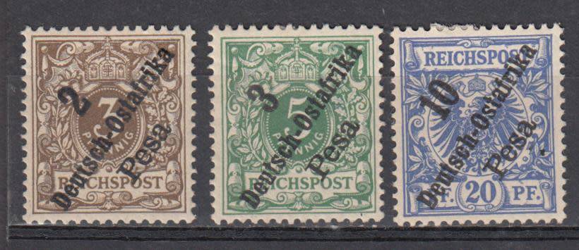 G.P.O. EAST AFRICA  SG7 FINE MINT SMALL THIN ON THE BLUE  H.R.     38 POUNDS